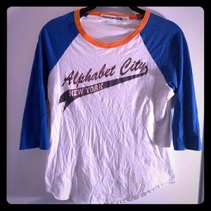 Project Social Alphabet City Baseball Tee